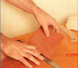 Stages of veneering with curved surfaces